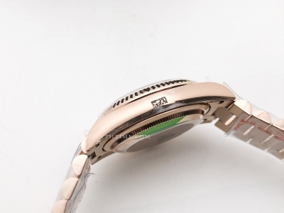 DayDate 36mm 128235 Wt 904L Flt RG/RG RG/Bagu QF VR3255