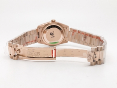 DayDate 36mm 128235 Wt 904L Flt RG/RG RG/Bagu QF VR3255