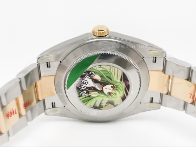 DJ2 41mm Oys Flt 904L YG/SS Gold-P/Stk Clean VR3235