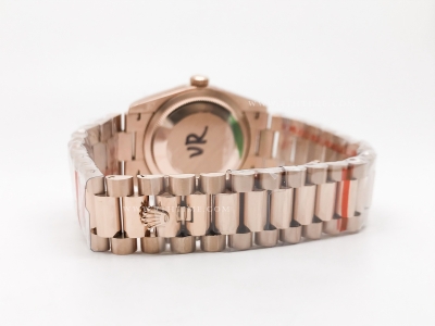 DayDate 36mm Wt 904L Flt RG/RG Grey/Rm QF VR3255