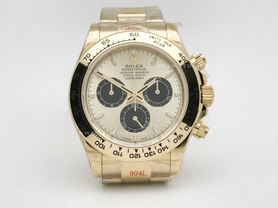 Daytona 126508 YG/YG Gold/Blk/Stk 904L GMF GM4131