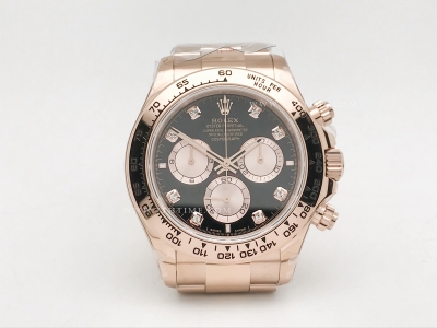 Daytona 126505 RG/RG Blk/Gold/Dia 904L GMF GM4131