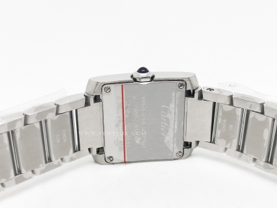 Ladies Cartier Tank Francaise Sml SS/SS Sil KRF Sw Qtz