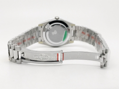 DayDate 40mm 228239 904L Flt Wt SS/SS S-Gry/Stk Noob A2836