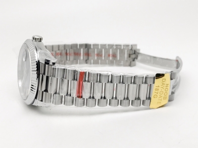 DayDate 40mm 904L Flt Wt SS/SS Blue/Rm Noob A2836