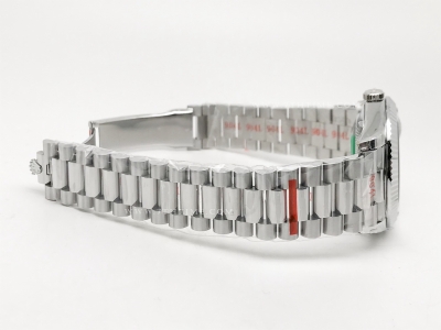 DayDate 40mm 904L Flt Wt SS/SS Green/Rm Noob A2836