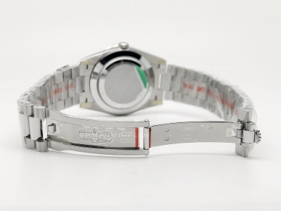 DayDate 40mm 904L Flt Wt SS/SS Green/Rm Noob A2836