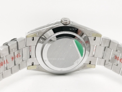 DayDate 40mm 904L Flt Wt SS/SS Green/Rm Noob A2836