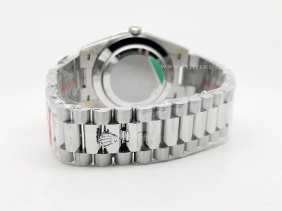 DayDate 40mm 904L Flt Wt SS/SS Green/Rm Noob A2836