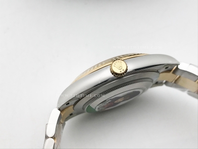 DJ2 41mm Oys Flt 904L YG/SS Gold/Stk Clean VR3235