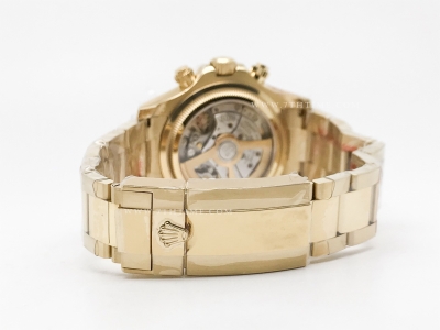 Daytona 126528 YG/YG Blk/Wht/Stk 904L QF V5 SH4132