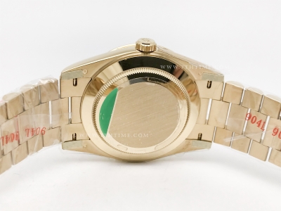 DayDate 228238 40mm 904L Flt Wt YG/YG O-Grn/Rm Noob A2836