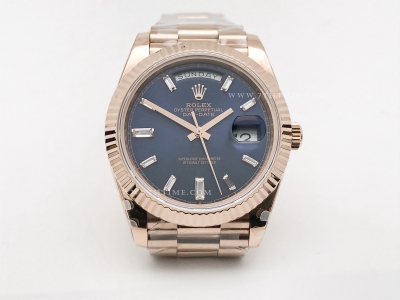 DayDate 40mm Flt RG/RG Blue/Dia BPF A2836