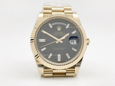 DayDate 228238 40mm 904L Flt Wt YG/YG Blk/Dia Noob A2836