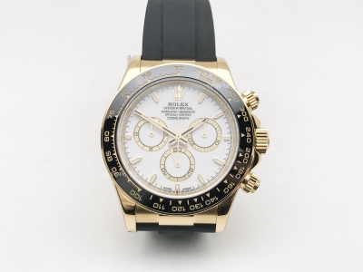 Daytona 126518LN CER YG/RU White/Stk ESF A4131