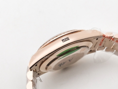 DayDate 40mm Flt Dia RG/RG Blue/Dia GMF A2836