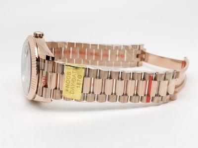 DayDate 228235 40mm 904L Flt Wt RG/RG Brn/Dia Noob A2836