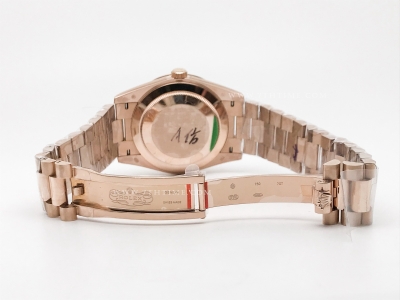 DayDate 40mm Flt Dia RG/RG Blue/Dia BPF A2836