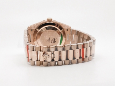 DayDate 40mm Flt Dia RG/RG Blue/Dia BPF A2836