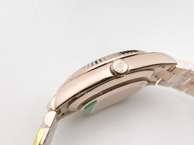 DayDate 228235 40mm 904L Flt Wt RG/RG Brn/Dia Noob A2836