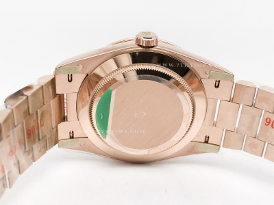 DayDate 228235 40mm 904L Flt Wt RG/RG Brn/Dia Noob A2836