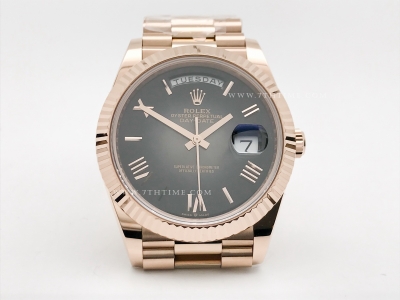 DayDate 228235 40mm 904L Flt Wt RG/RG O-Slate/Rm Noob A2836