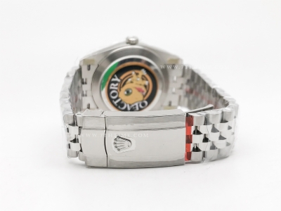 DJ2 126334 41mm Jub Flt 904L SS/SS Grey/Stk JQF VR3235