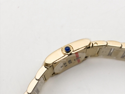 Ladies Cartier Tank Francaise Sml YG/YG Sil K11 Sw Qt