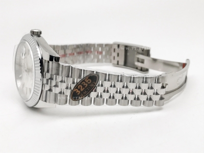 DJ2 126334 41mm Jub Flt 904L SS/SS Silv/Stk JQF VR3235