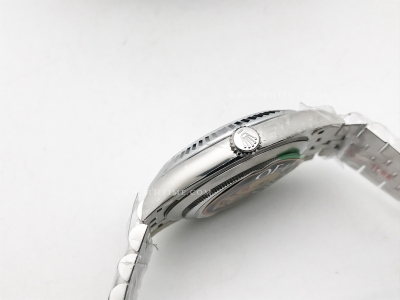 DJ2 126334 41mm Jub Flt 904L SS/SS Silv/Stk JQF VR3235