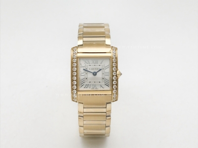 Ladies Tank Francaise Sml Dia YG/YG Sil K11 Sw Qt