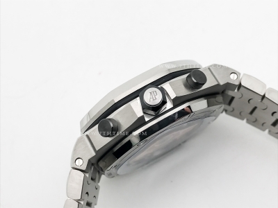 AP ROO Chronograph SS/SS Grey/Blue/Num APF A3126