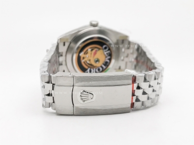 DJ2 126334 41mm Jub Flt 904L SS/SS Grn-P/Stk JQF VR3235