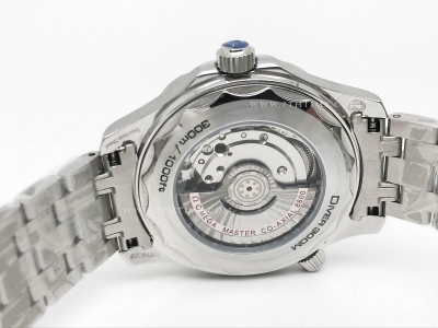 Seamaster 300m 2018 Blk SS/SS White GDF MY8215