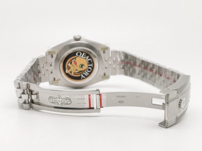 DJ2 126334 41mm Jub Flt 904L SS/SS Blk/Dia JQF VR3235