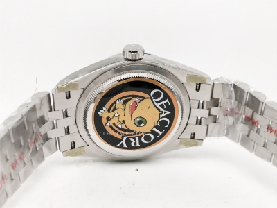 DJ 126234 36mm Jub Flt 904L SS/SS Grey/Stk JQF VR3235