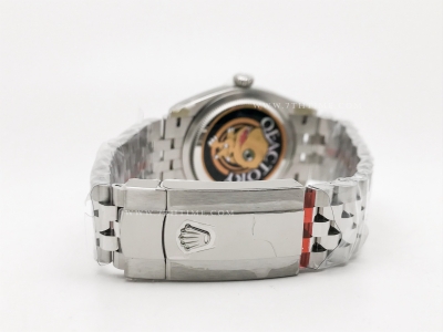 DJ 126234 36mm Jub Flt 904L SS/SS Grey/Stk JQF VR3235