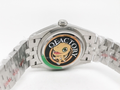 DJ 126234 36mm Jub Flt 904L SS/SS Grn/Stk JQF VR3235