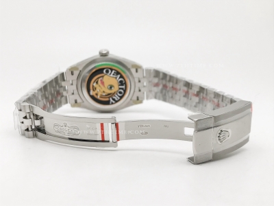 DJ 126234 36mm Jub Flt 904L SS/SS Blk/Stk JQF VR3235