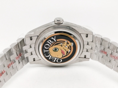 DJ 126234 36mm Jub Flt 904L SS/SS W-MOP/Dia JQF VR3235