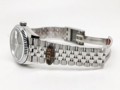 DJ 126234 36mm Jub Flt 904L SS/SS Grey/Rm JQF VR3235