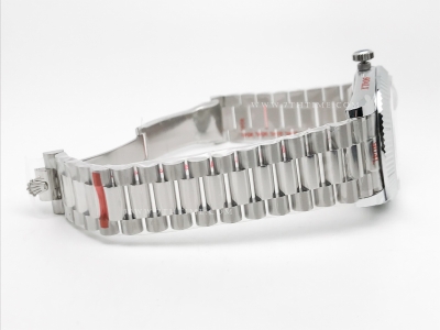 DayDate 40mm 904L Flt SS/SS Wht/Stk GMF A2836