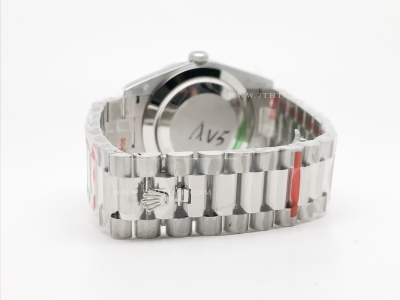 DayDate 40mm 904L Flt SS/SS Wht/Stk GMF A2836