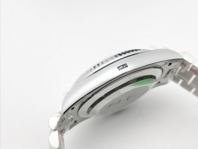 DayDate 40mm 904L Flt SS/SS Silv/Stk GMF A2836