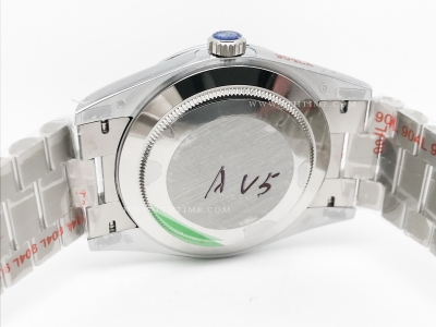 DayDate 40mm 904L Flt SS/SS Silv/Stk GMF A2836