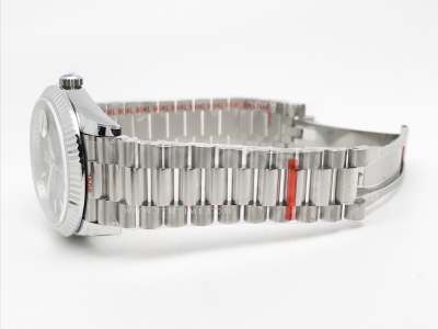 DayDate 40mm 904L Flt SS/SS Blue/Stk GMF A2836