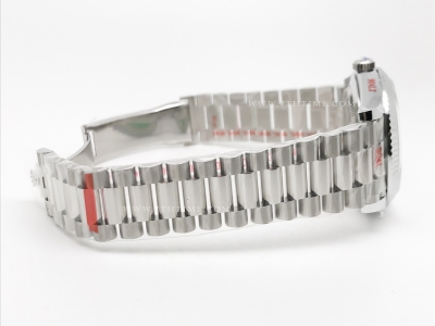 DayDate 40mm 904L Flt SS/SS Blue/Stk GMF A2836