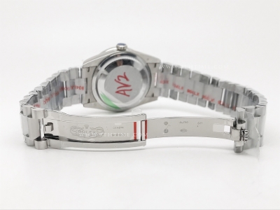 DayDate 128399TBR 36mm Wt 904L Dia SS/SS Wht/Rm GMF A2836