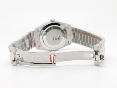 DayDate 40mm 904L Flt SS/SS Blk/Stk GMF A2836