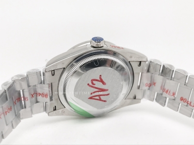 DayDate 128399TBR 36mm Wt 904L Dia SS/SS Wht/Rm GMF A2836